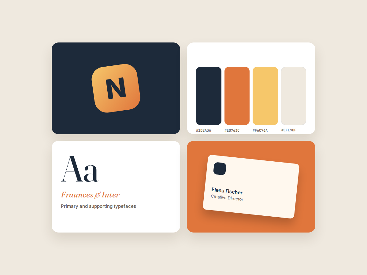 Logo, colours and typography