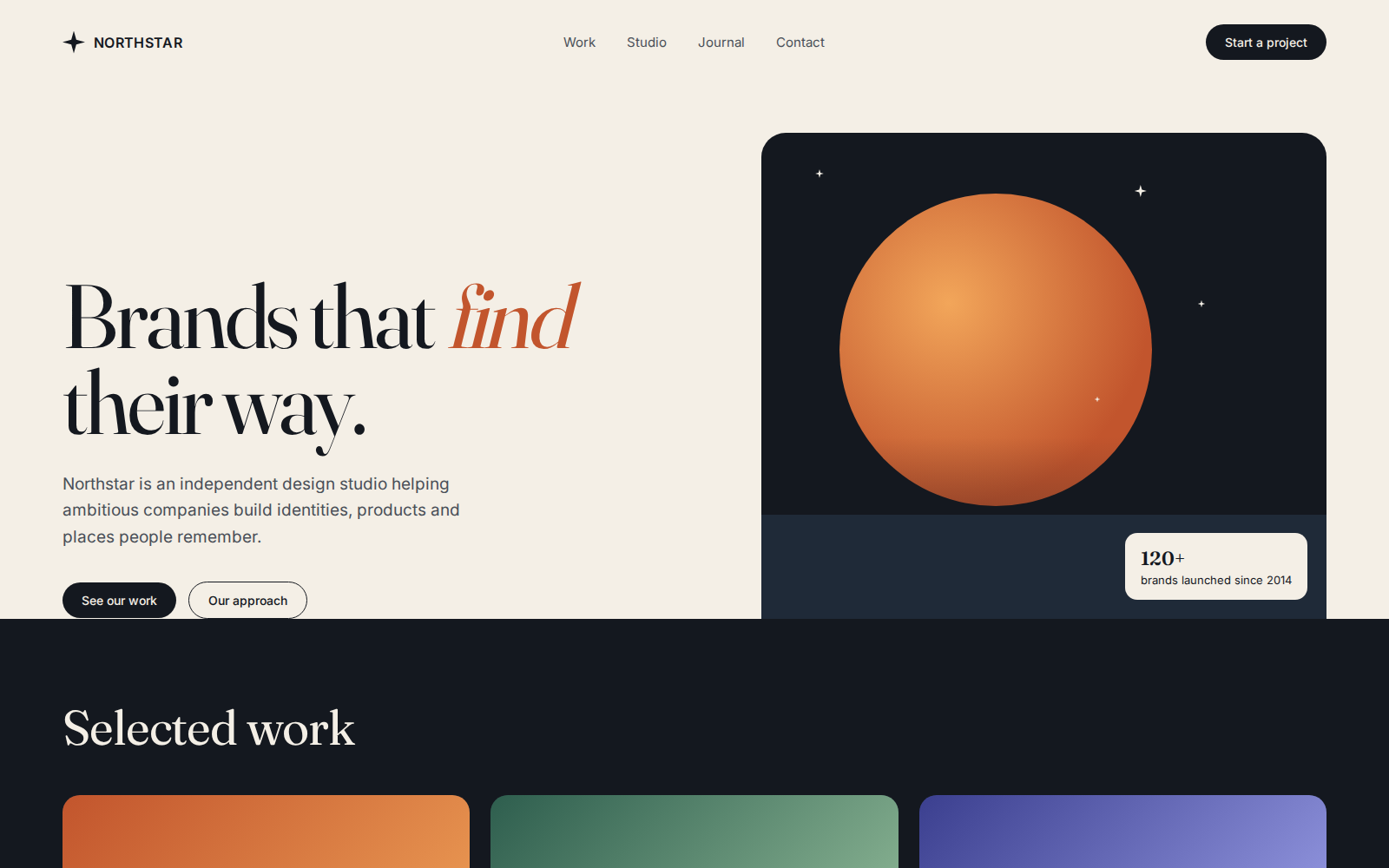 Northstar Studio homepage